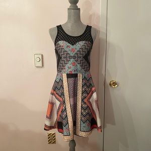 Cute mixed pattern dress